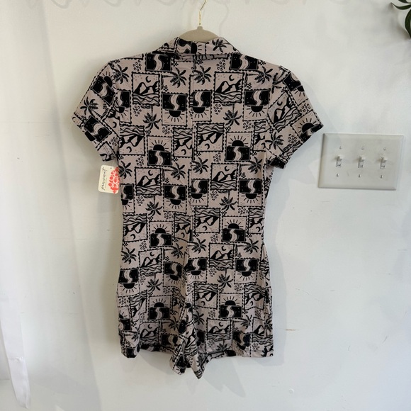 Free People Stone Fox Kiki Romper One Piece Swimsuit Postcard - Picture 6 of 6